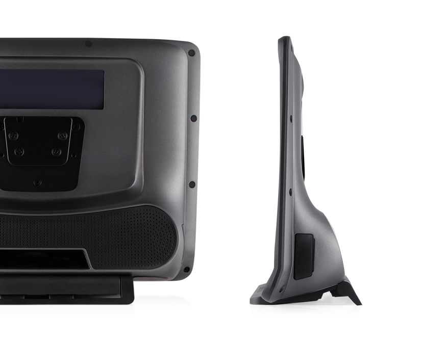 Tobii Dynavox TD I-16 AAC-enhed set bagfra med partnervindue, højttaler, monteringsplade og justerbar base