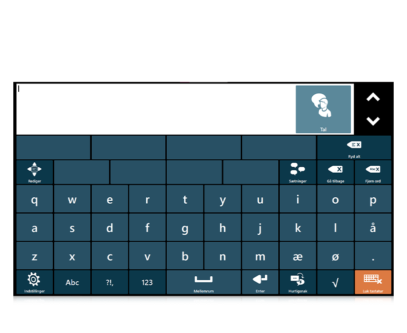 Tobii Dynavox Communicator 5: QWERTY-tastatur