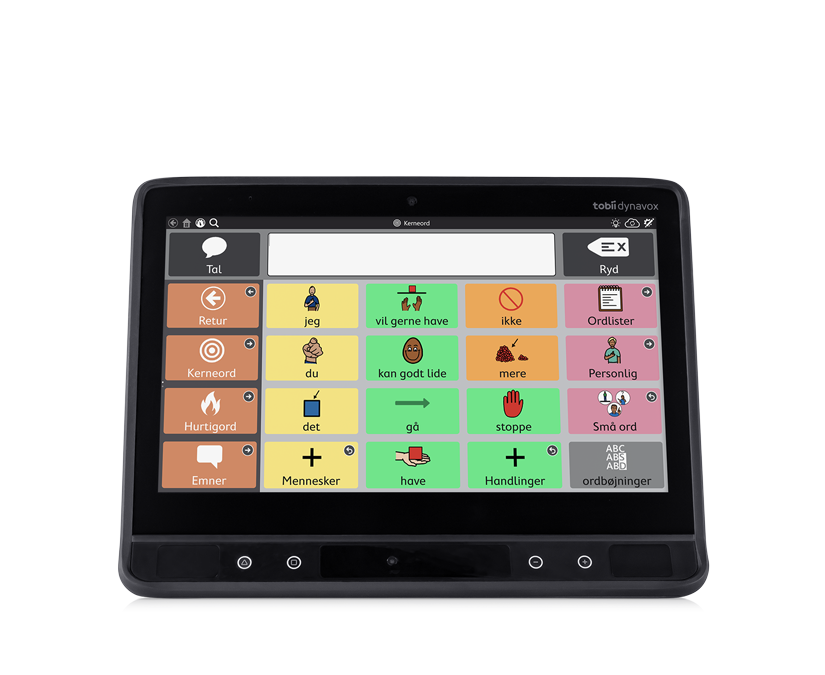 Tobii Dynavox TD I-13 AAC-enhed set forfra med TD Snap