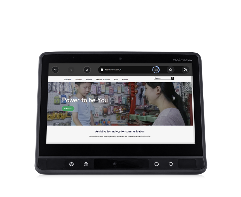 TD Browse fra Tobii Dynavox på en Tobii Dynavox TD I-Series-talecomputer