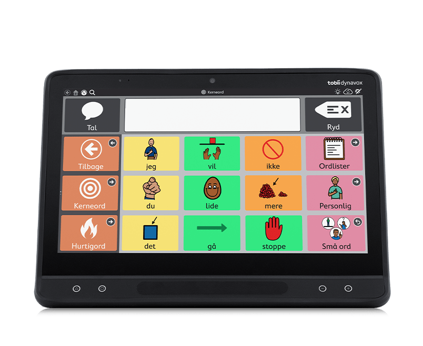 Tobii Dynavox I-16 talecomputer set forfra med TD Snap 